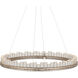 Pleiades 1 Light 36 inch Contemporary Silver Leaf/Contemporary Silver/Clear Chandelier Ceiling Light, Medium