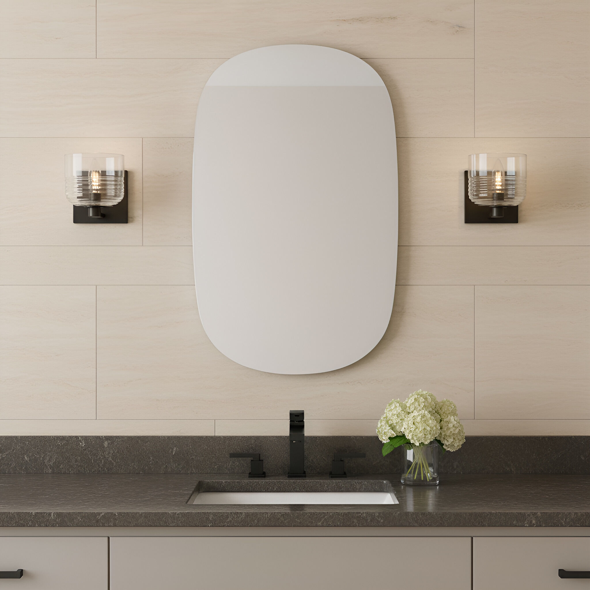 Drew & Jonathan Lochdale 1 Light 5.38 inch Midnight Black Sconce Wall Light, Small