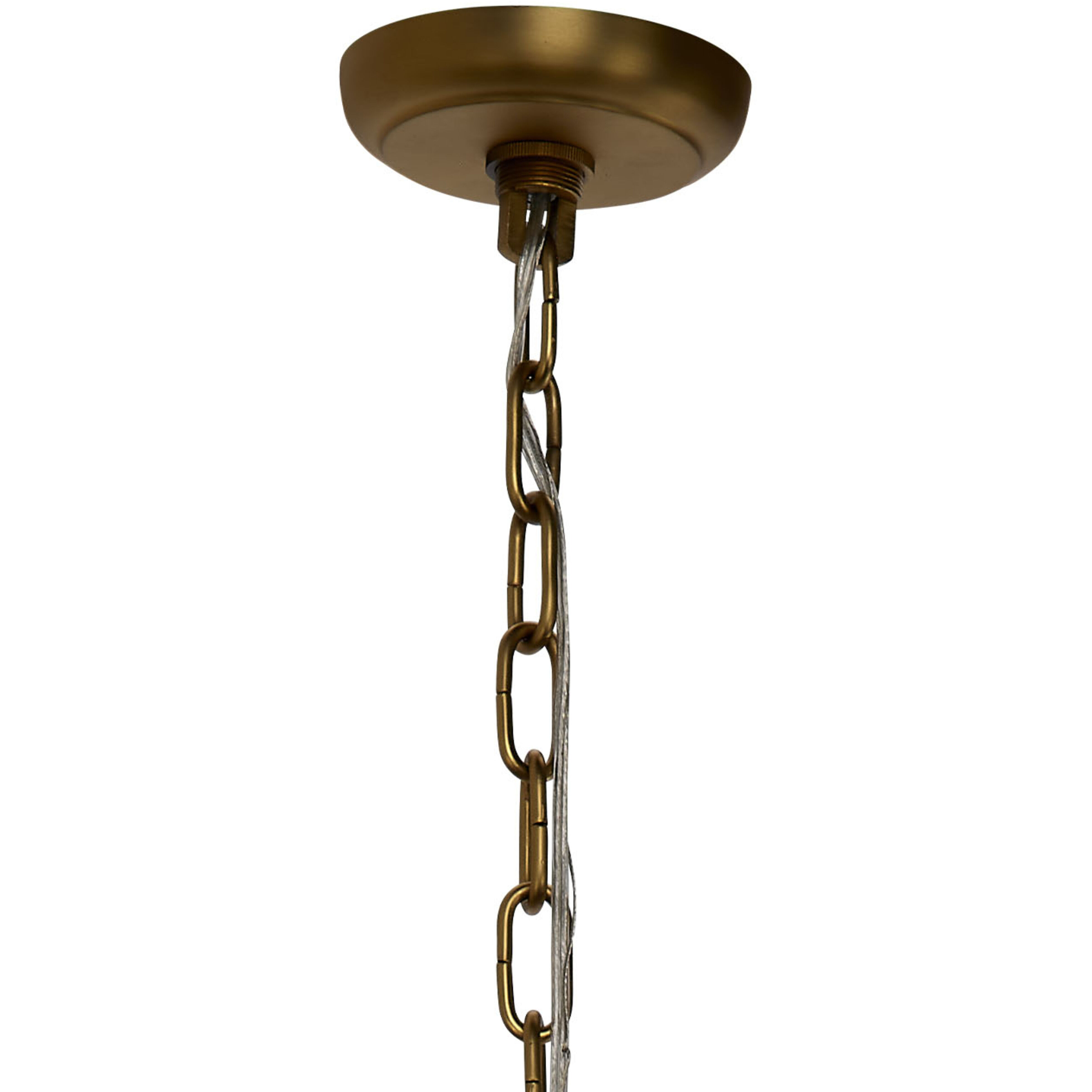 Arcade 10 Light 26 inch Brass Chandelier Ceiling Light