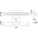 Presley LED 18 inch Matte Black Bath Vanity Light Wall Light