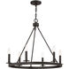Traditional 6 Light 26 inch Oil Rubbed Bronze Chandelier Ceiling Light