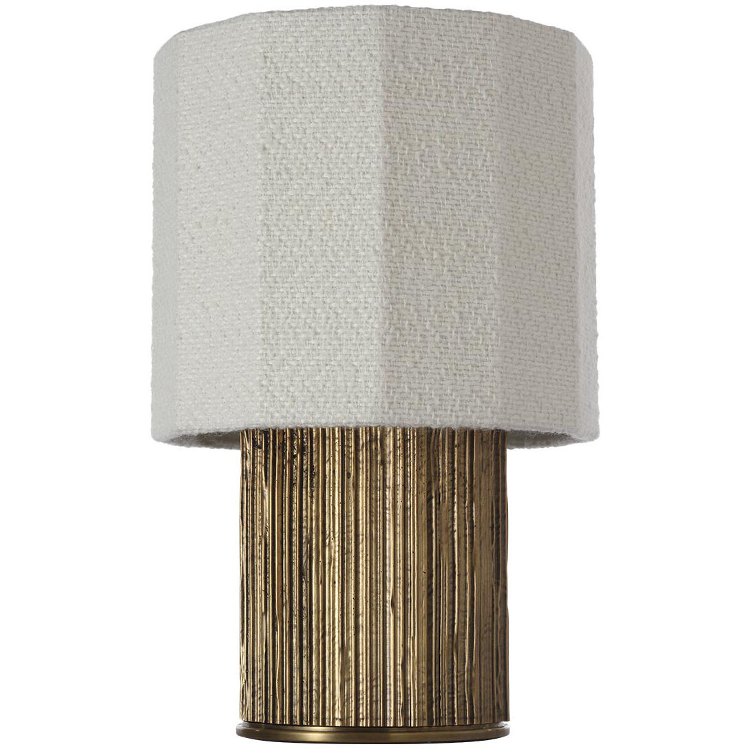 Anne-Marie Barton Fumar 17.5 inch 15.00 watt Ridged Tombac Table Lamp Portable Light