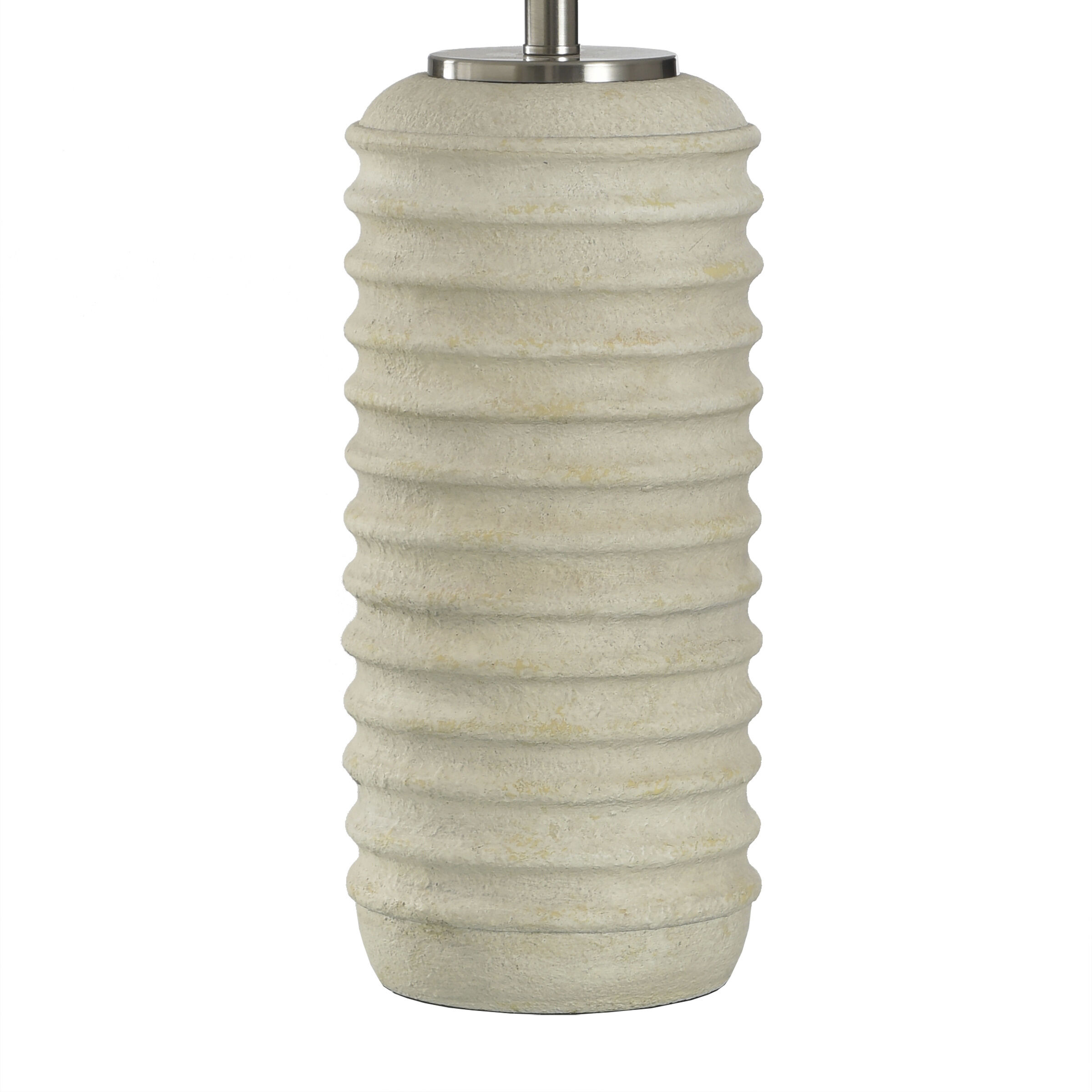 Ella 32 inch 150.00 watt Brie and Brushed Steel Table Lamp Portable Light