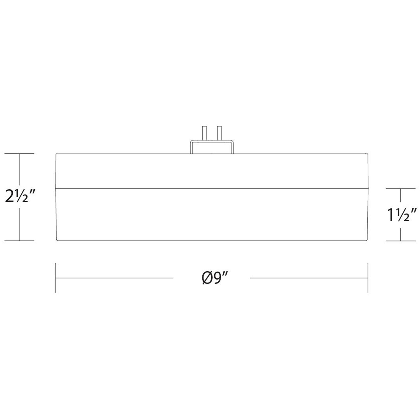 Twist-N-Lite LED 9 inch White Flush Mount Ceiling Light, WAC Limited