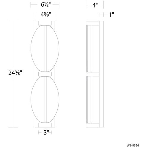Deco Indoor Wall Lighting in 2700K, Aged Brass