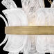 Fleur 5 Light 26 inch Burnished Gold Convertible Chandelier Ceiling Light