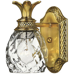 Plantation 1 Light 6.5 inch Burnished Brass Vanity Light Wall Light