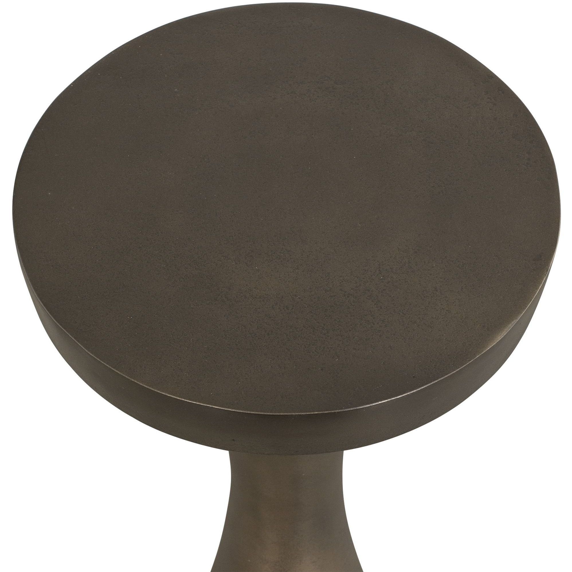 Miko 24 X 10 inch Dark Bronze Indoor-Outdoor Drink Table