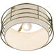 Blanchard 1 Light 12 inch Antique Brass Semi Flush Mount Ceiling Light, Medium