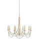 Brentwood 8 Light 32 inch Gold Chandelier Ceiling Light