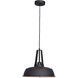Nostalgia LED 14 inch Matte Black Pendant Ceiling Light