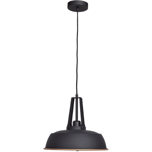 Nostalgia LED 14 inch Matte Black Pendant Ceiling Light