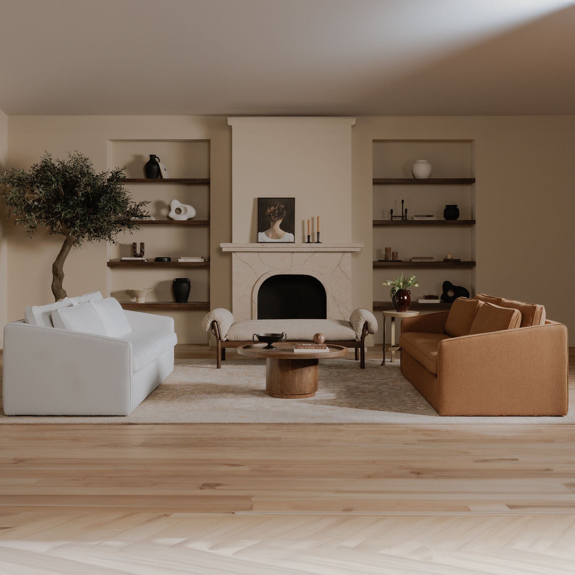 Cohen 38 X 38 inch Brown Coffee Table