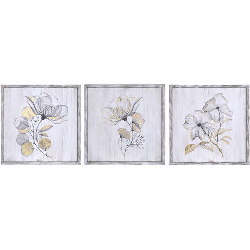 Cameron White Wash and Black Wall Art