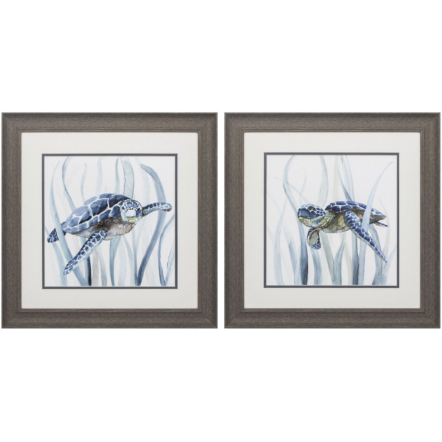 Waterside Blue and Gray Framed Art, Propac