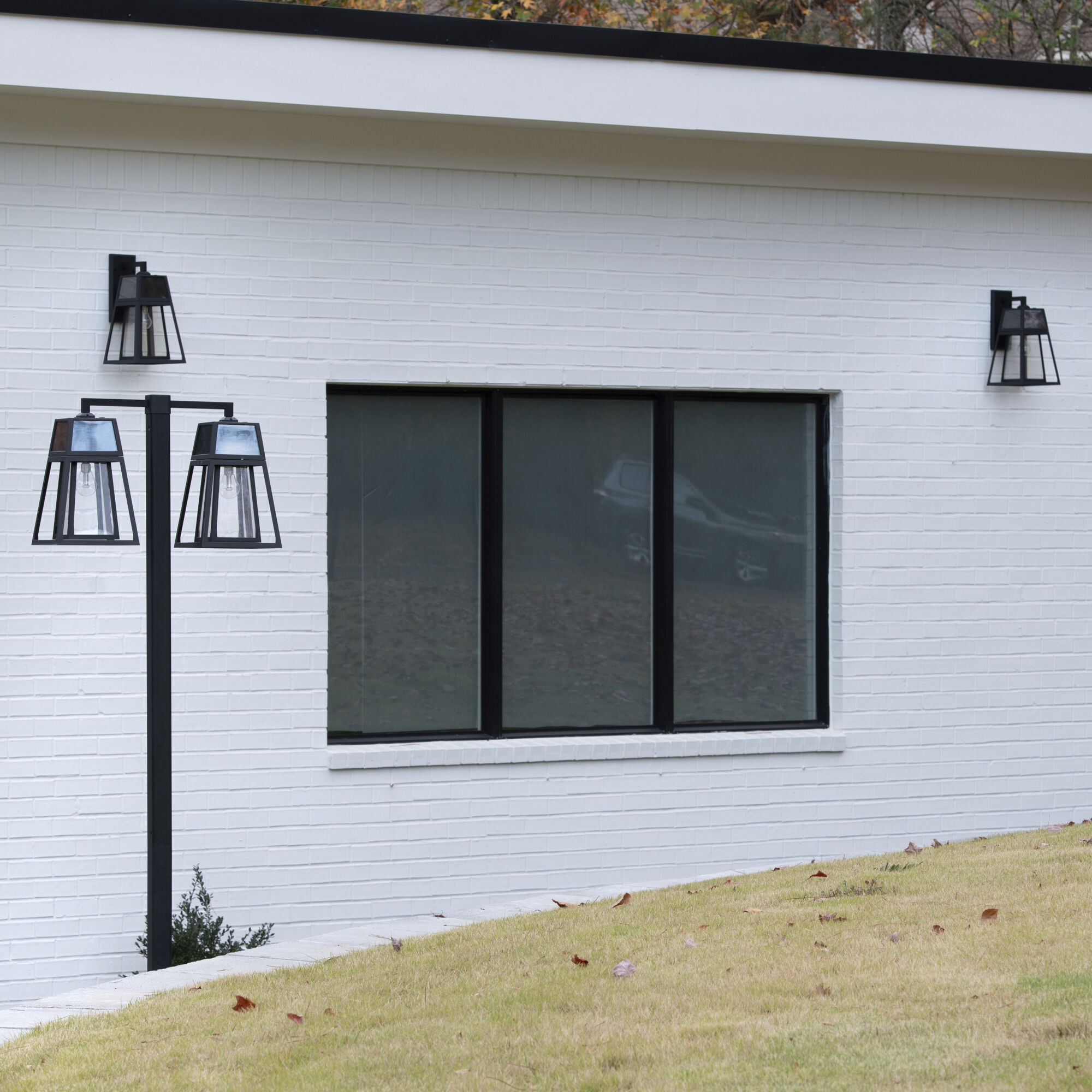 Aria 2 Light 98.38 inch Black Post Light, Solar