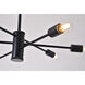 Canada 6 Light 27 inch Matte Black Chandelier Ceiling Light