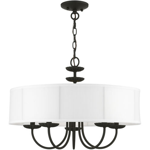 Brookdale 5 Light 23 inch Black Pendant Chandelier Ceiling Light