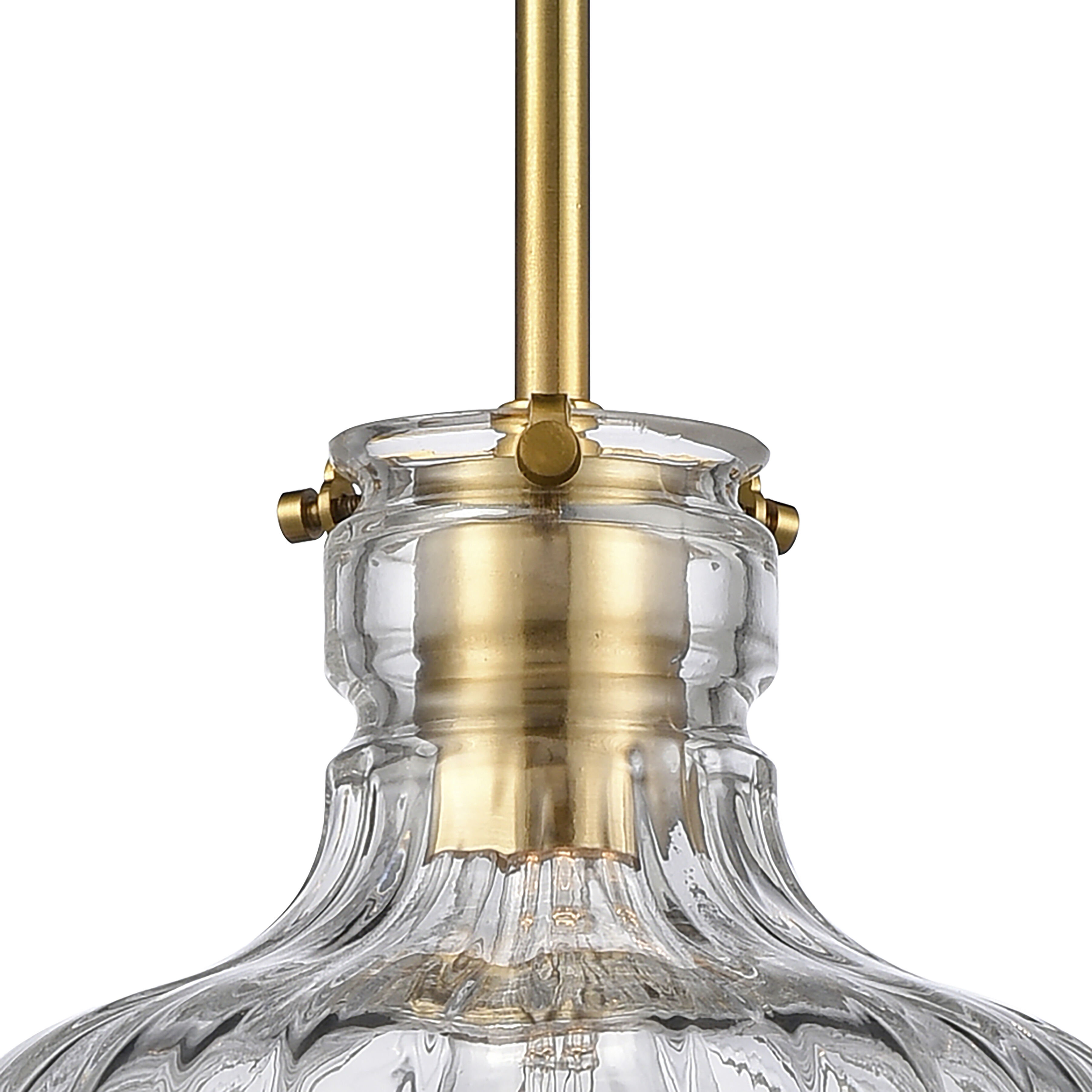 Orinoco 1 Light 8 inch Satin Brass Mini Pendant Ceiling Light