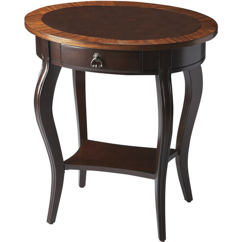 Masterpiece Jeanette 26 X 24 inch Cherry Nouveau Accent Table, Oval