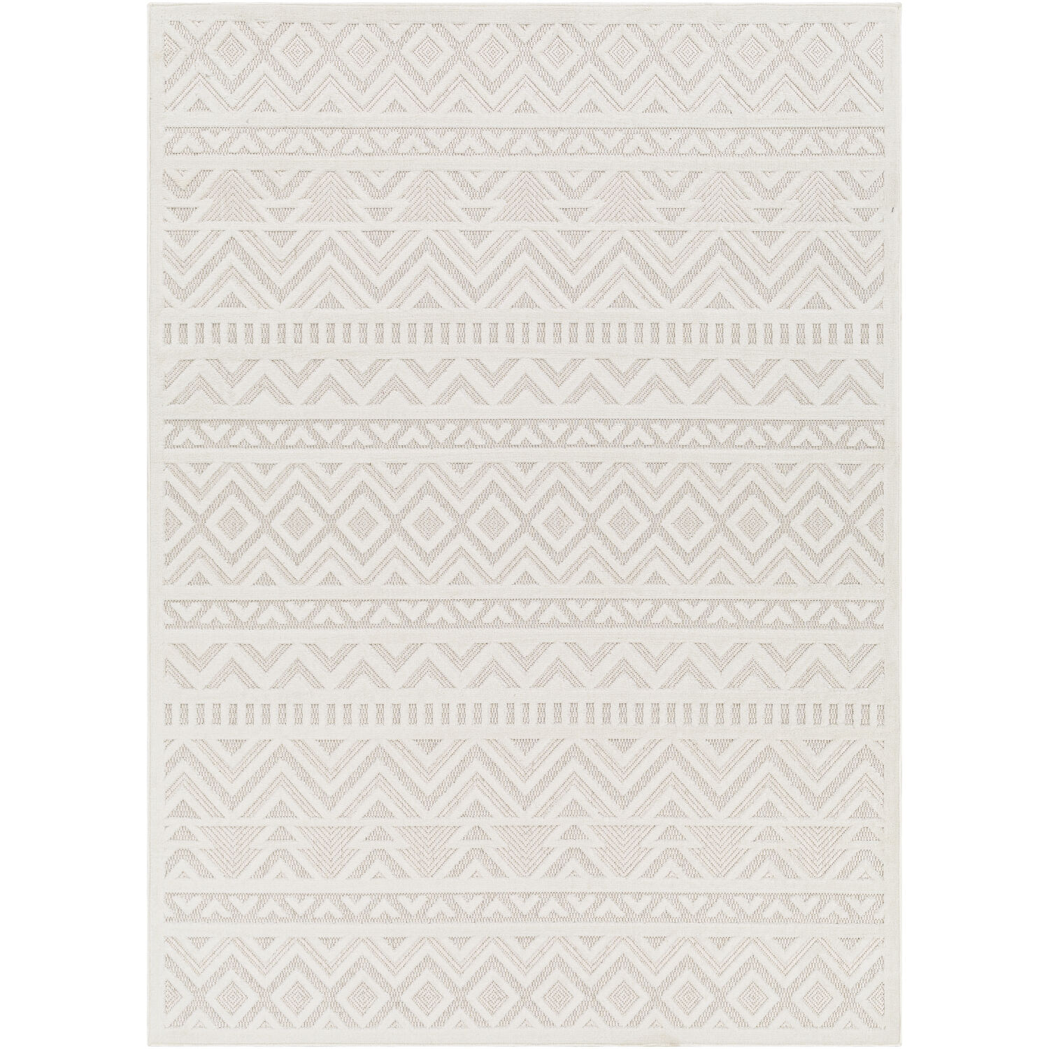 San Diego 84 X 63 inch Light Grey Outdoor Rug, Rectangle