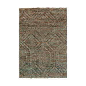 Galloway 36 X 24 inch Green and Neutral Area Rug, Jute