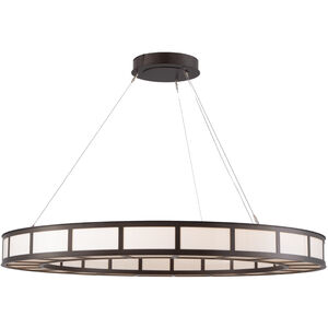 Carlyle LED 47.5 inch Flat Bronze Chandelier Ceiling Light, Metro
