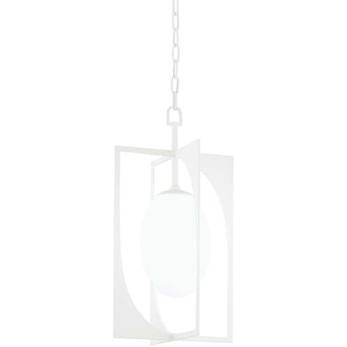 Enzo 1 Light 7 inch Gesso White Pendant Ceiling Light