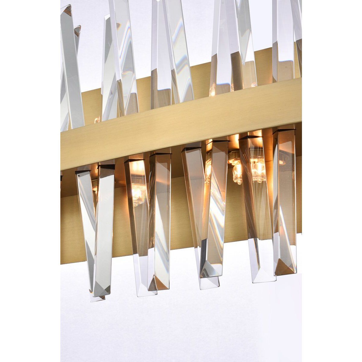 Serephina 10 Light 36 inch Satin Gold Bath Sconce Wall Light