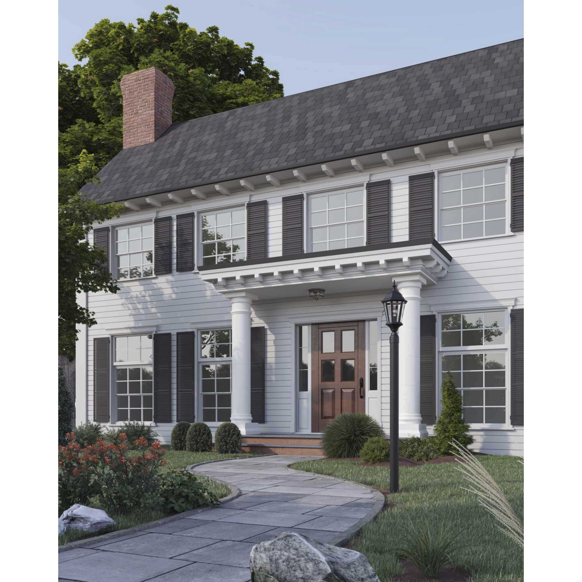 Beveled Glass 4 Light 11.13 inch Antique Bronze Flush Mount Ceiling Light