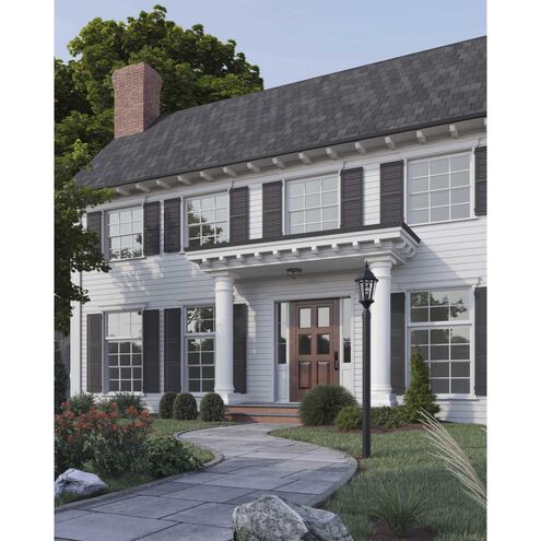 Beveled Glass 4 Light 11.13 inch Antique Bronze Flush Mount Ceiling Light