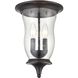 Trinity 2 Light 9 inch Oil Rubbed Bronze Flush Mount Ceiling Light