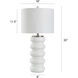 Esther 32 inch 150.00 watt Frosted White Table Lamp Portable Light