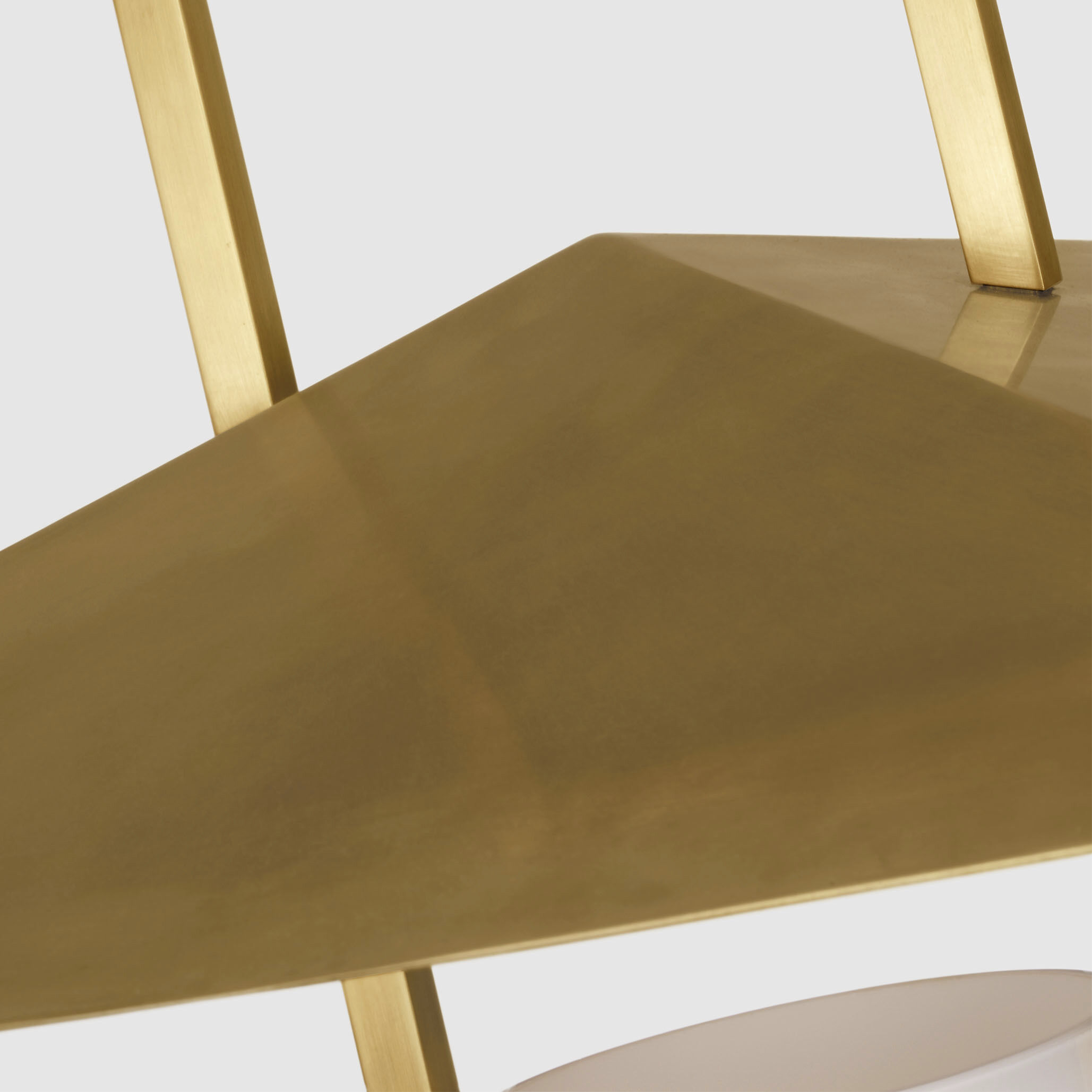 Ray Booth Amity LED 18 inch Antique Brass Lantern Pendant Ceiling Light in White Glass