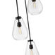 Ayra 3 Light 18 inch Matte Black Chandelier Ceiling Light