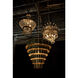 Domo 8 Light 22.5 inch Antique Brass Chandelier Ceiling Light