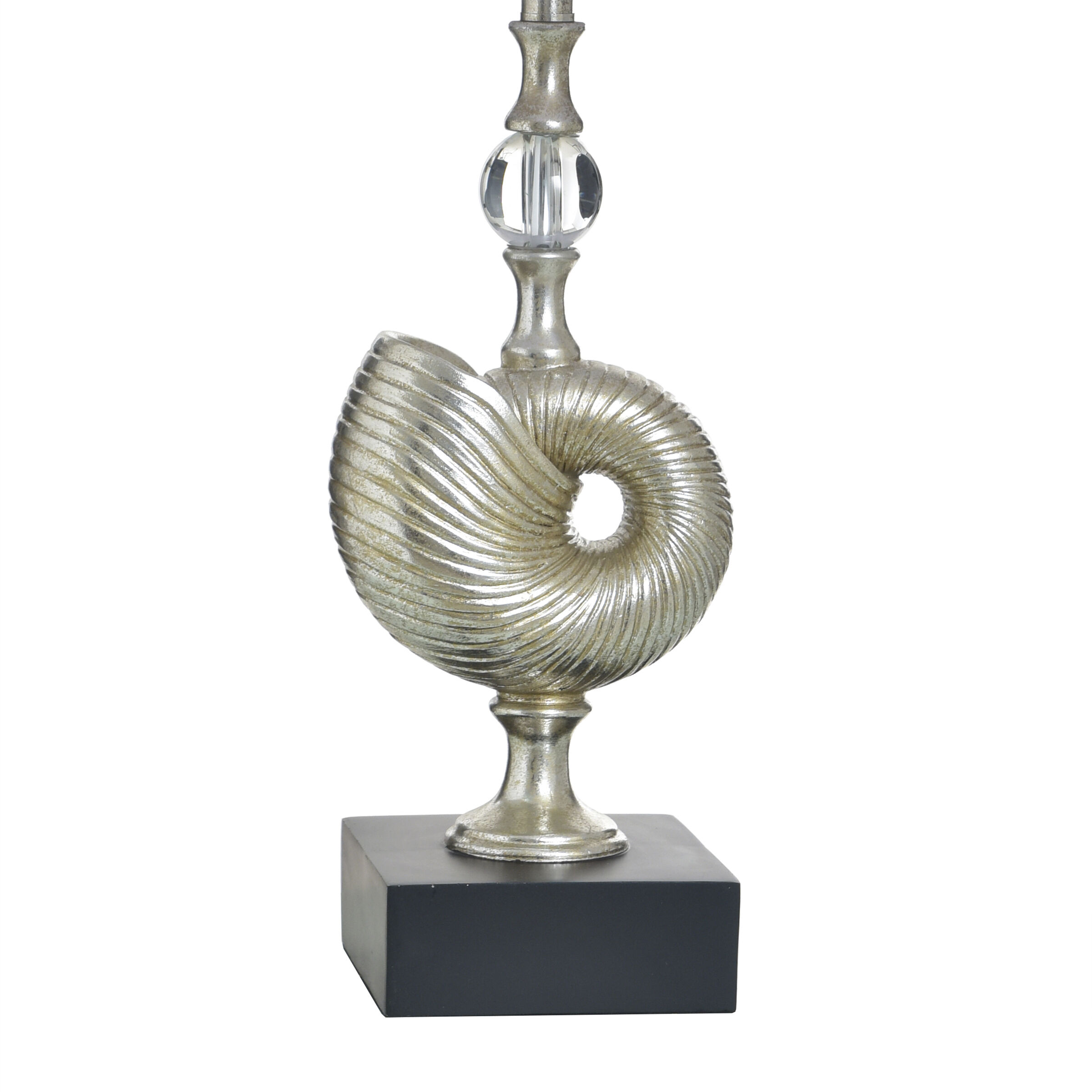 Poly 32.25 inch 100 watt Samobor Silver Table Lamp Portable Light