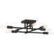 Lyrique 8 Light 19.5 inch Matte Black Semi-Flush Ceiling Light