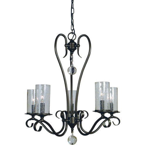 Ilsa 5 Light 25 inch Mahogany Bronze Dining Chandelier Ceiling Light