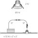 RGR White Regressed in Color Temperature Changing, Gimbal Down Light