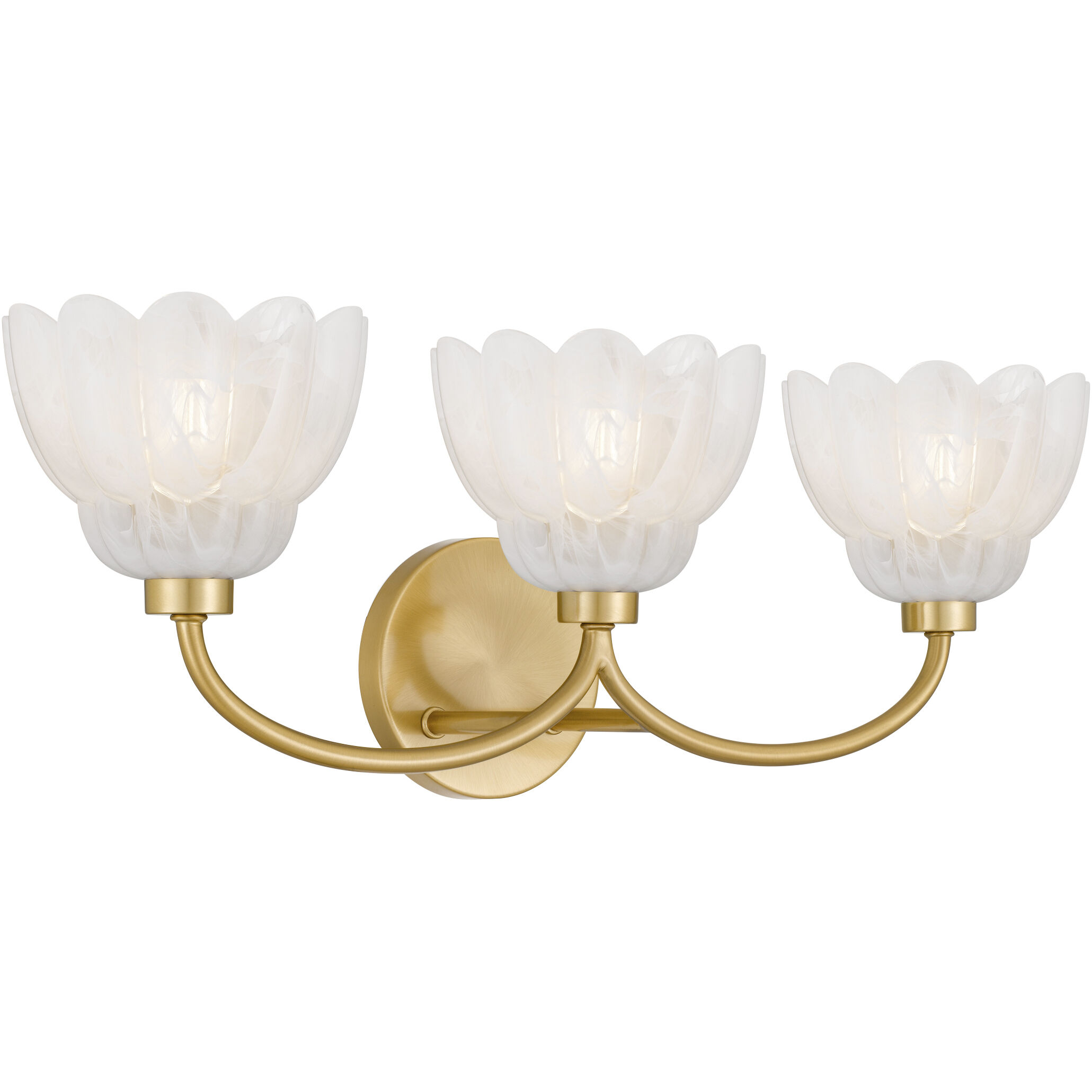 Whitecap Vanity Light Wall Light in Brushed Gold