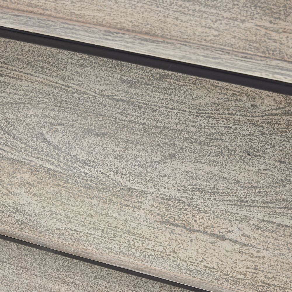 Epton Smoke Mango Wood and Blackened Bronze Bookshelf