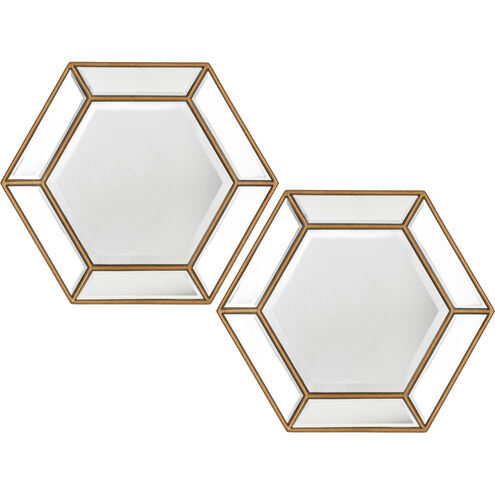 Beehive 19.7 X 19.7 inch Gold Mirror