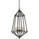 Denmark 6 Light 17 inch Dark Bronze Pendant Ceiling Light