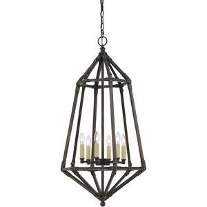 Denmark 6 Light 17 inch Dark Bronze Pendant Ceiling Light