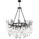 Anita 12 Light 43 inch Black Down Chandelier Ceiling Light