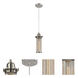 Austere Quincy Hall LED 5 inch Brushed Satin Nickel Mini Pendant Ceiling Light, Austere
