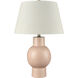 Monrow 23.5 inch 9 watt Light Coral Glazed Table Lamp Portable Light
