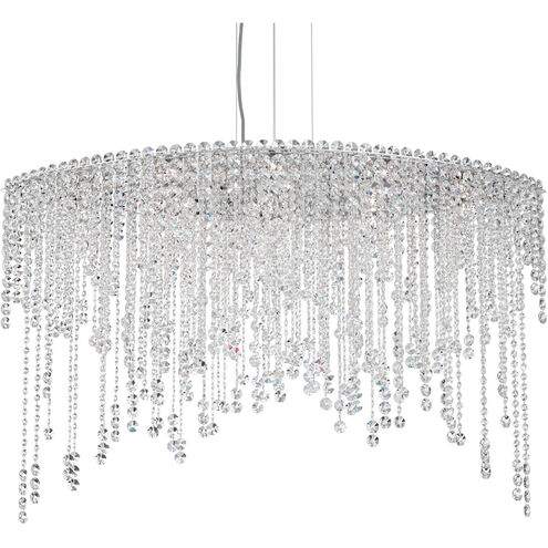 Chantant 8 Light 43 inch Polished Stainless Steel Linear Pendant Ceiling Light in Optic, Strand