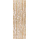 Modern Classics 96 X 30 inch Brown and Neutral Runner, Wool